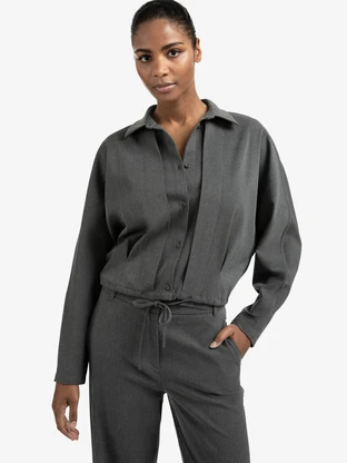 YAYA Blouse jacket with waist pleat