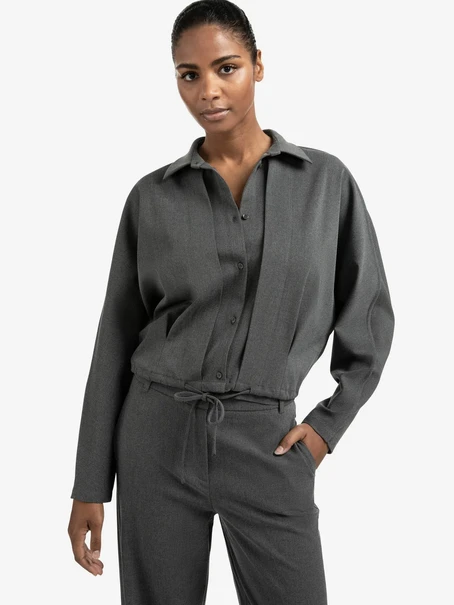 YAYA Blouse jacket with waist pleat