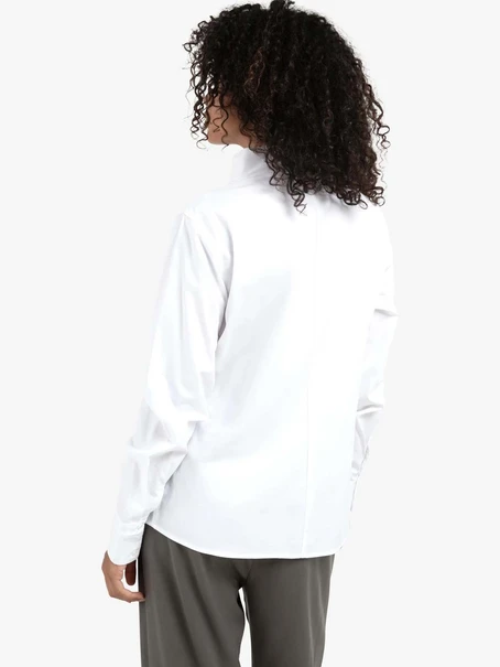 YAYA Blouse with high V-neck collar