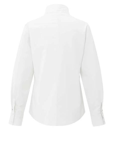 YAYA Blouse with high V-neck collar
