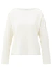 YAYA Boatneck sweater with fringes
