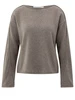YAYA Boatneck sweater with fringes