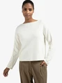YAYA Boatneck sweater with fringes