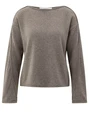 YAYA Boatneck sweater with fringes