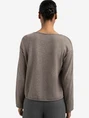 YAYA Boatneck sweater with fringes