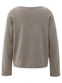 YAYA Boatneck sweater with fringes