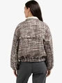 YAYA Boucle jacket with fringes