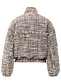 YAYA Boucle jacket with fringes
