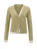 YAYA Cardigan with contrast details