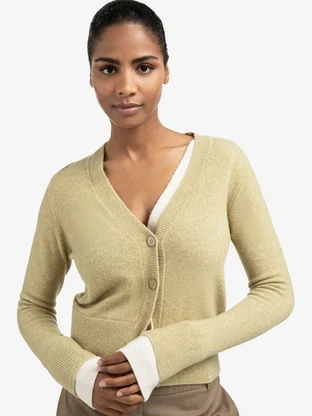 YAYA Cardigan with contrast details