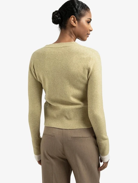 YAYA Cardigan with contrast details