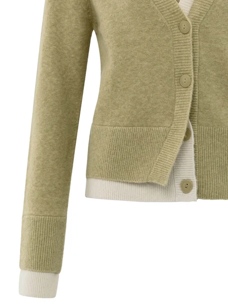 YAYA Cardigan with contrast details