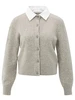YAYA Cardigan with detachable woven