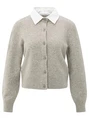YAYA Cardigan with detachable woven