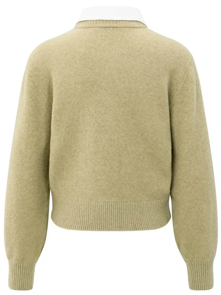 YAYA Cardigan with detachable woven