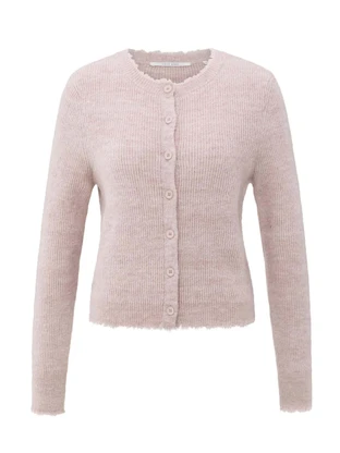 YAYA Cardigan with trim details