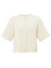 YAYA Cardigan with wide short sleev