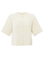 YAYA Cardigan with wide short sleev