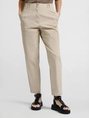 YAYA Cotton woven high waist trouse