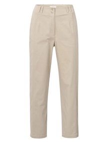YAYA Cotton woven high waist trouse