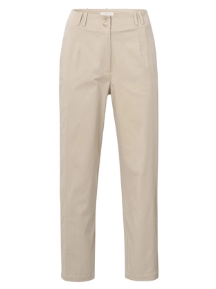 YAYA Cotton woven high waist trouse