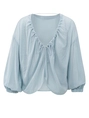 YAYA Crinkle top with low back