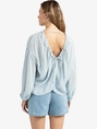 YAYA Crinkle top with low back