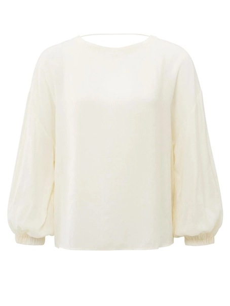 YAYA Crinkle top with low back