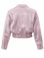YAYA Cropped satin blouse