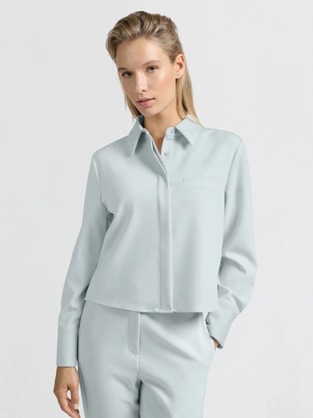 YAYA Cropped shirt with pocket