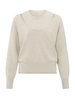 YAYA Deep round neck sweater with t