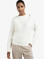 YAYA Deep v-neck sweater with top