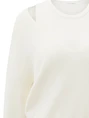 YAYA Deep v-neck sweater with top