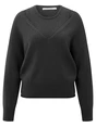 YAYA Deep v-neck sweater with top