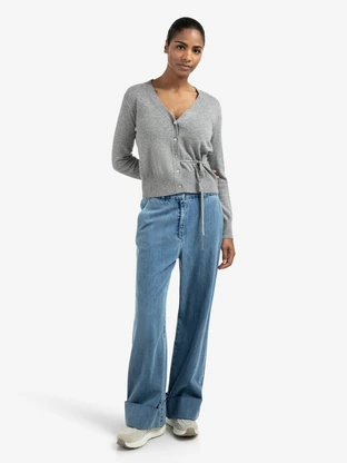 YAYA Denim pantalon w roll up - L32