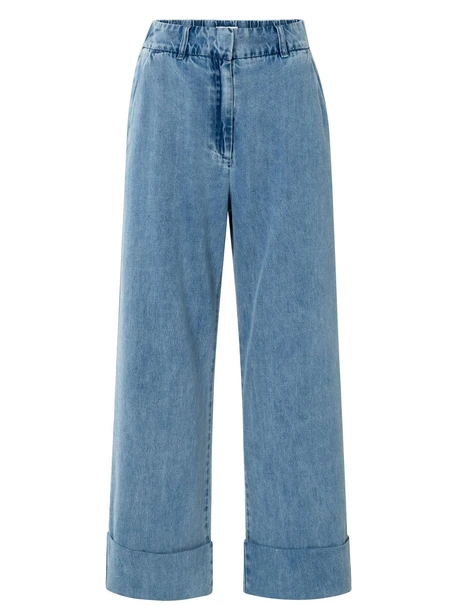 YAYA Denim pantalon w roll up - L32