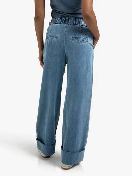 YAYA Denim pantalon w roll up - L32