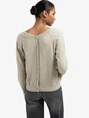 YAYA Double v-neck sweater with but