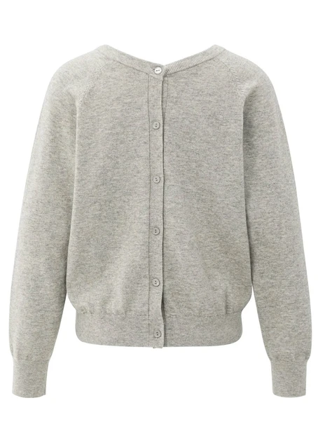 YAYA Double v-neck sweater with but