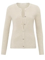 YAYA Fake cardigan in rib stitch