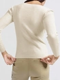 YAYA Fake cardigan in rib stitch