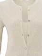 YAYA Fake cardigan in rib stitch
