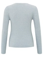 YAYA Fake cardigan in rib stitch