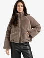 YAYA Faux fur jacket with padded ny