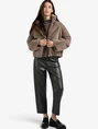 YAYA Faux fur jacket with padded ny