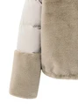 YAYA Faux fur jacket with padded ny