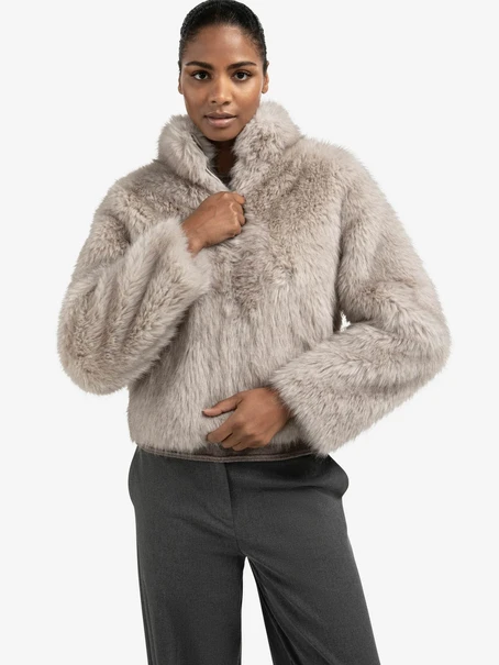 YAYA Faux fur jacket