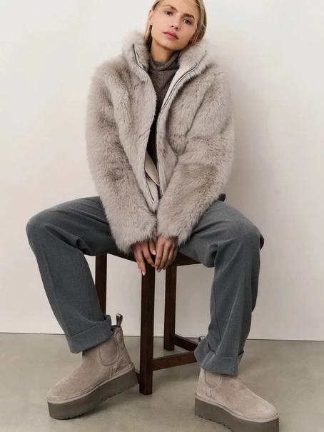 YAYA Faux fur jacket
