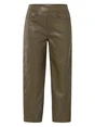 YAYA Faux leather carrot fit trouse
