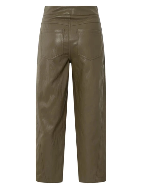 YAYA Faux leather carrot fit trouse
